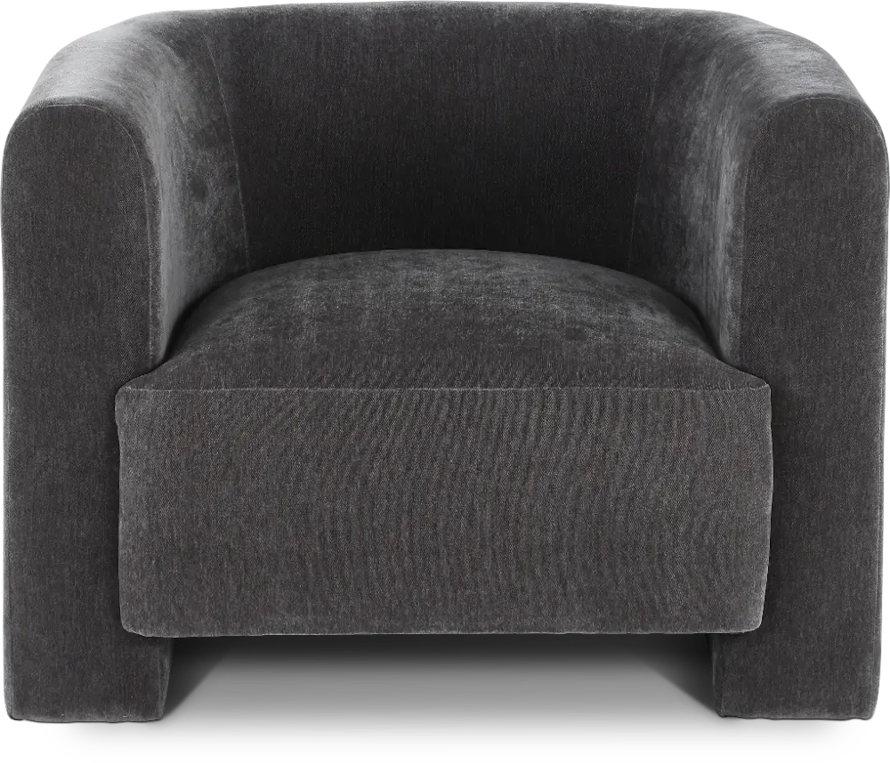 Callista Gray Velvet Accent Chair-1