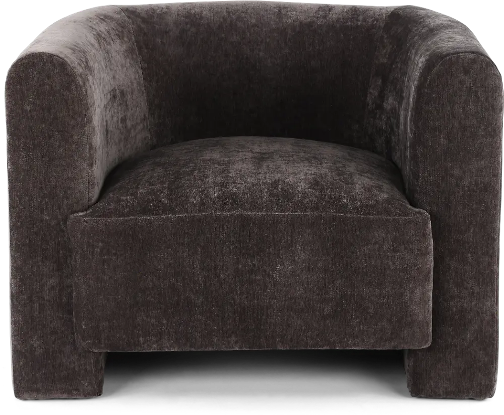 Callista Ebony Velvet Accent Chair-1