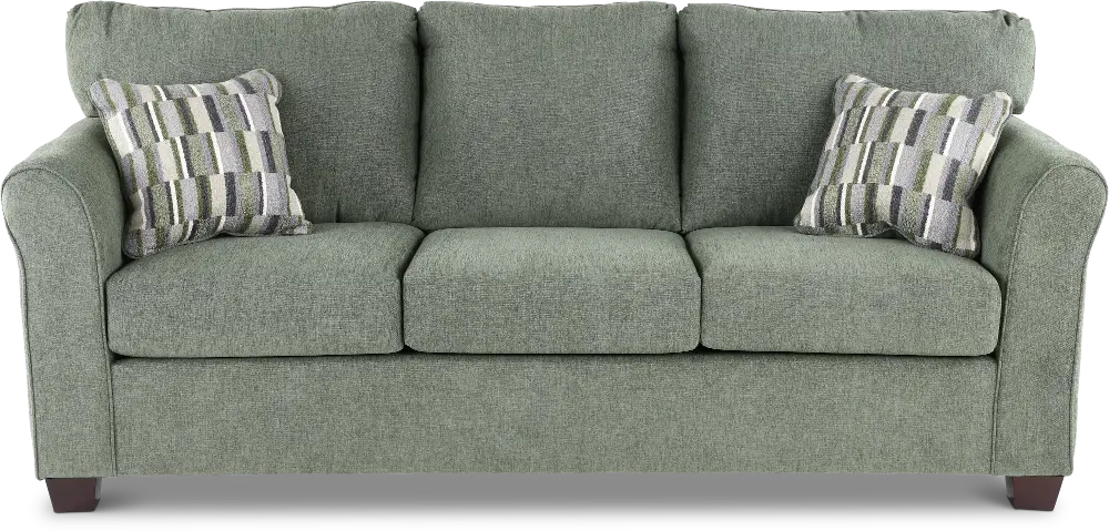 WALSOF/DEXEUC Wall St. Green Sofa-1