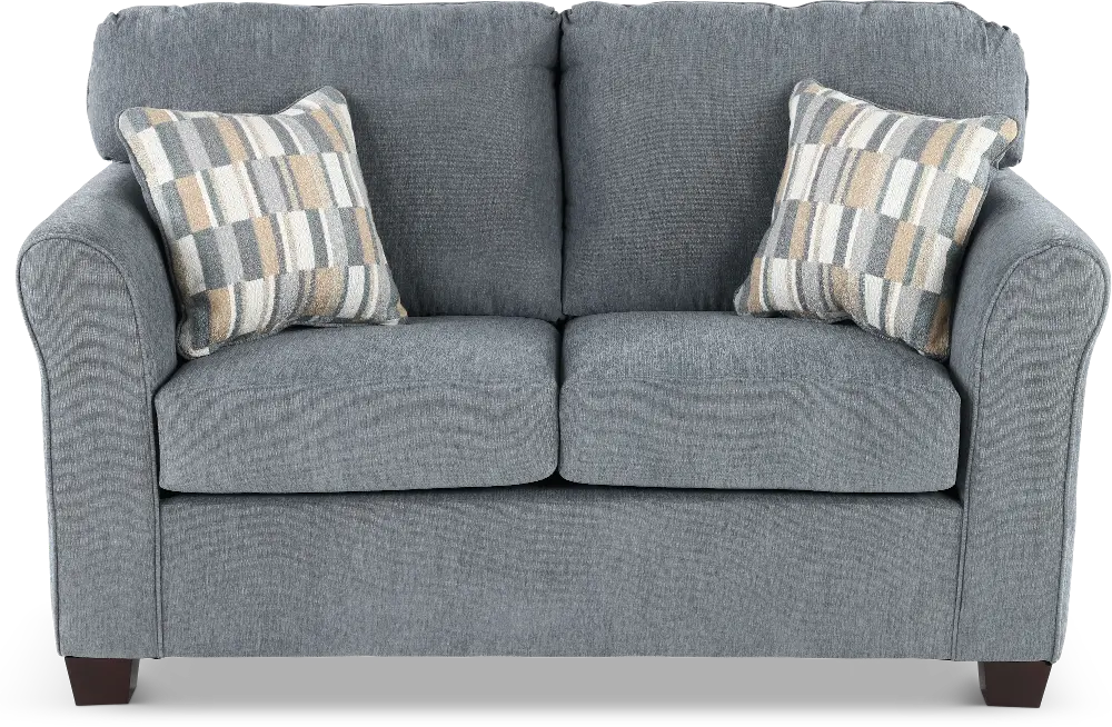 WALLOV/DEXFLI Wall St. Blue Loveseat-1