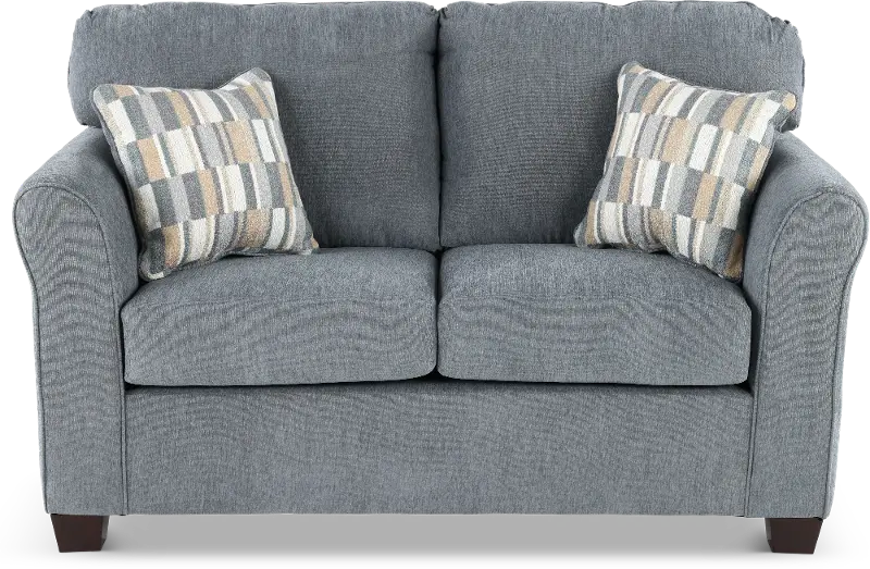 Wall St. Blue Loveseat