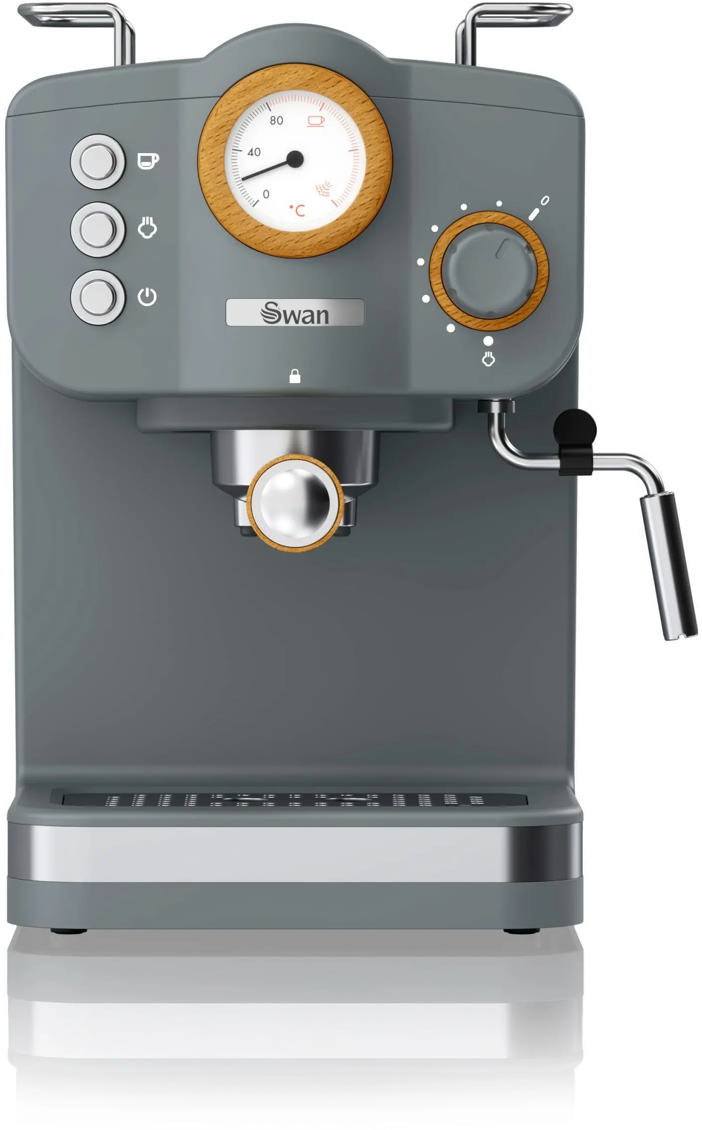 Photos - Coffee Maker Salton Appliances Swan Nordic Pump Espresso Coffee Machine - Gray SK22111G