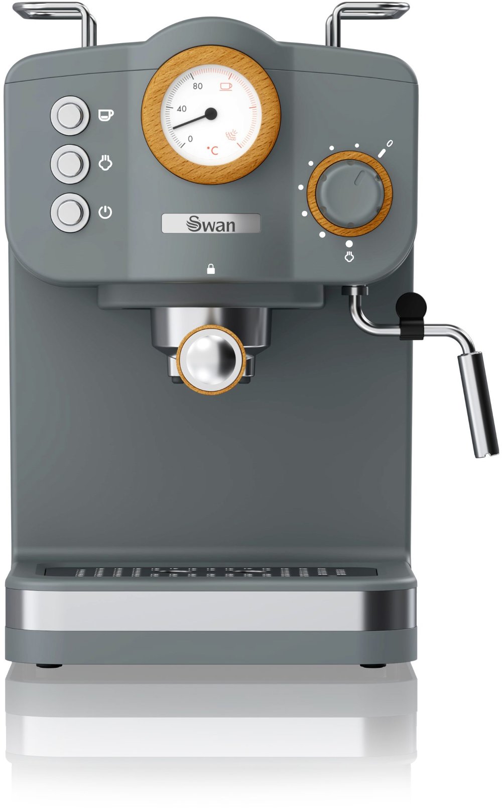 Swan Nordic Pump Espresso Coffee Machine - Gray