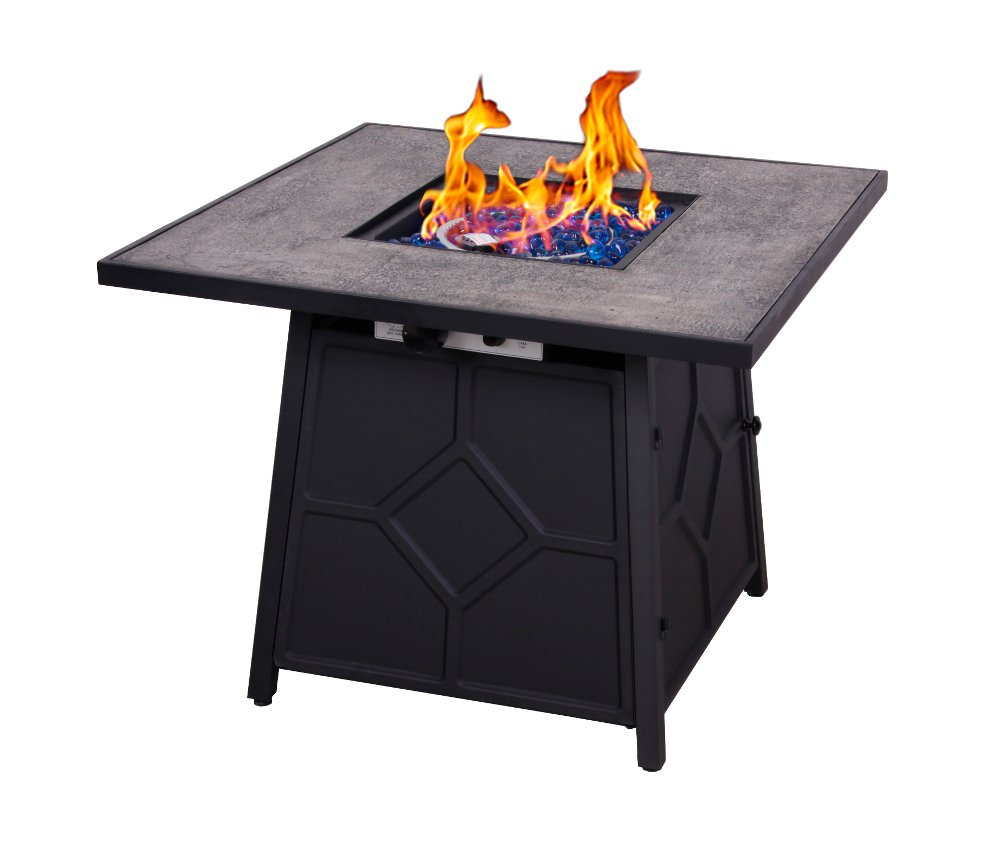 32" Square Table Gas Fire Pit
