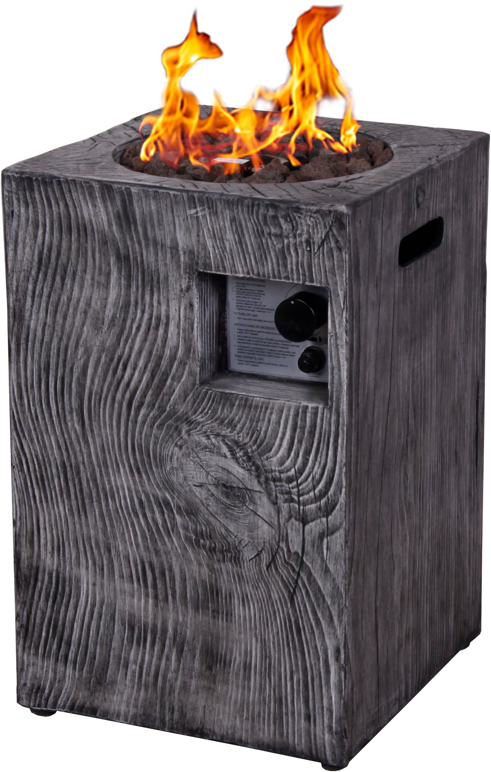 16 Inch Square Column Gas Fire Pit