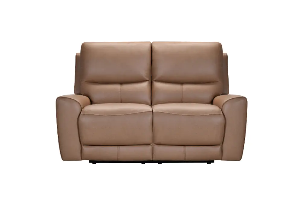 Rangers Brown Power Reclining Loveseat with Power Headrests and Lumbar-1