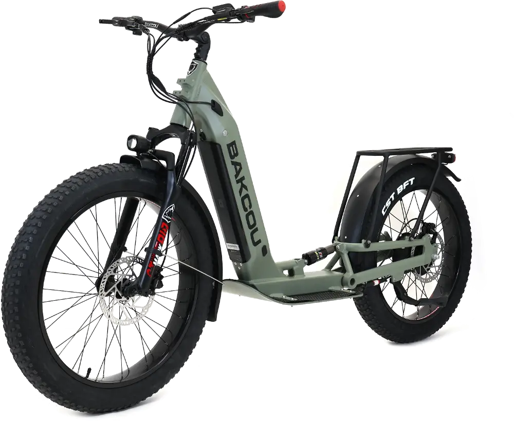 Bakcou Grizzly Electric Scooter - Sage Green-1