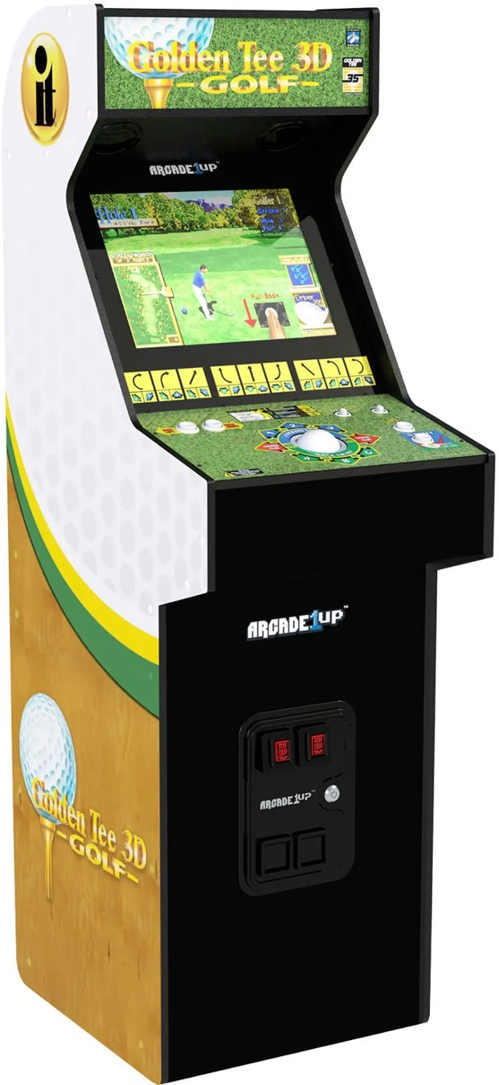 Arcade1Up Golden Tee 3D 35th Anniversary Deluxe Arcade Machine | RC Willey