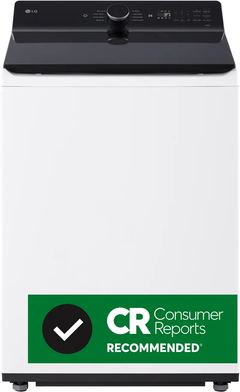 LG 5.3 Cu Ft Top Load Washer - White | RC Willey