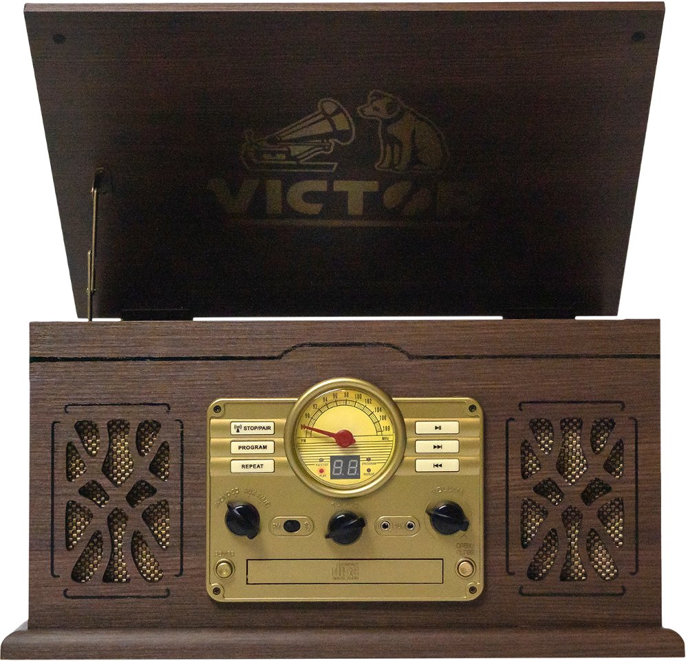 113557736 VICTOR State 7-in-1 Three Speed Turntable with Dua sku 113557736