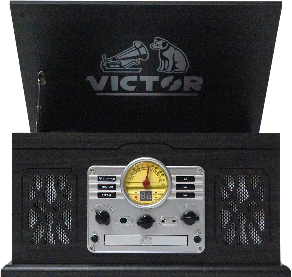 113557744 VICTOR State 7-in-1 Three Speed Turntable with Dua sku 113557744