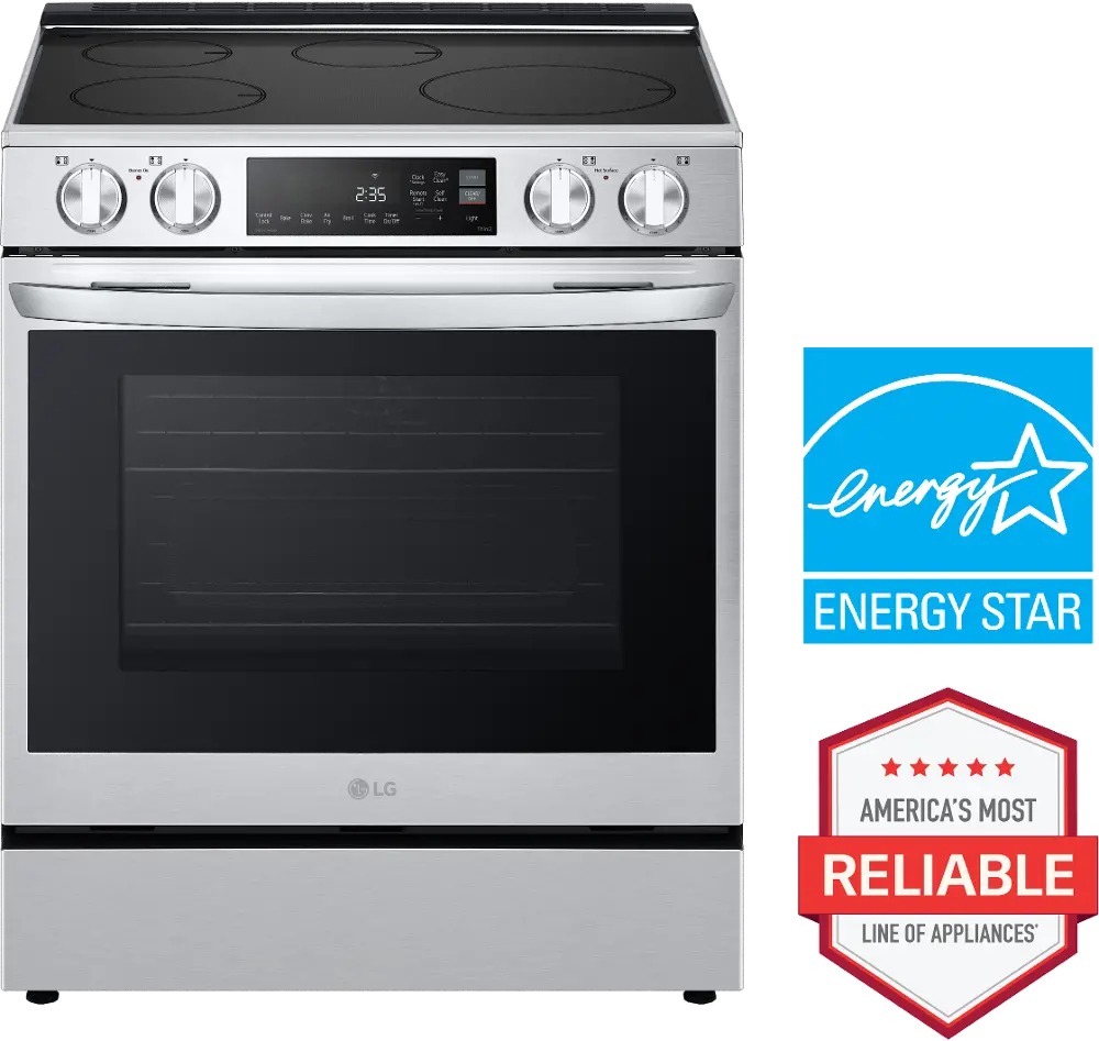 LSIL6334FE LG 6.3 Cu Ft Induction Range - Stainless Steel-1