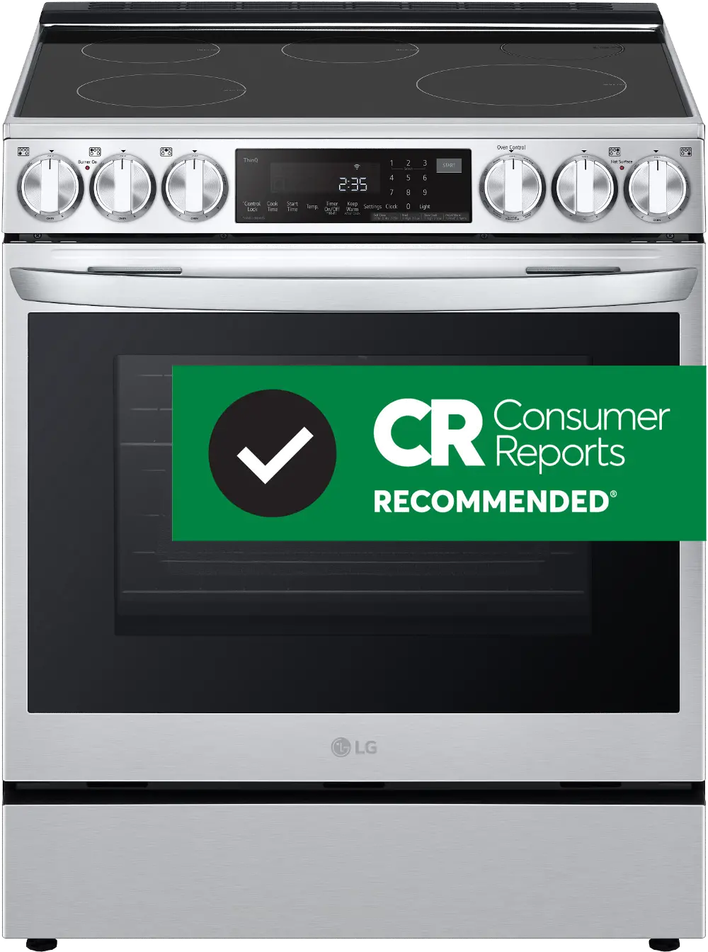 LSIL6336FE LG 6.3 Cu Ft Induction Range - Stainless Steel-1