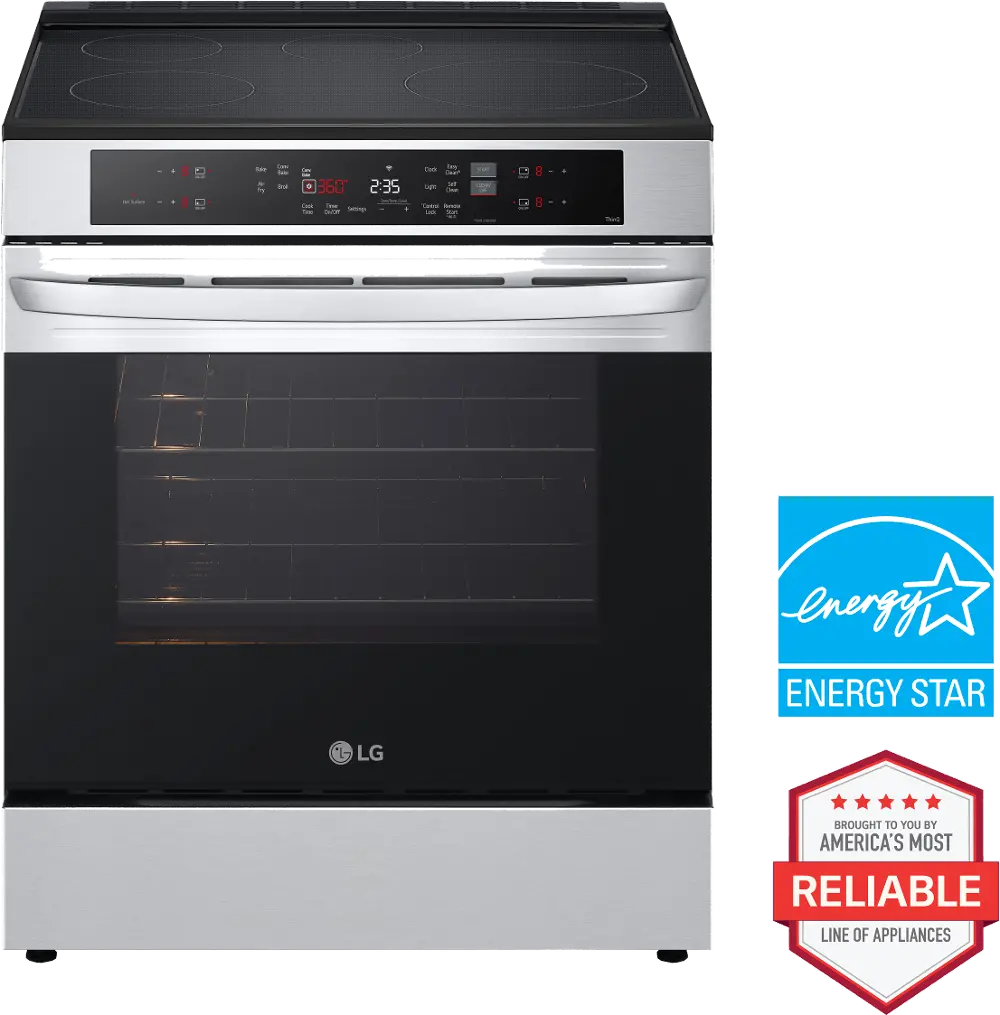 LSIL6332FE LG 6.3 Cu Ft Induction Range - Stainless Steel-1