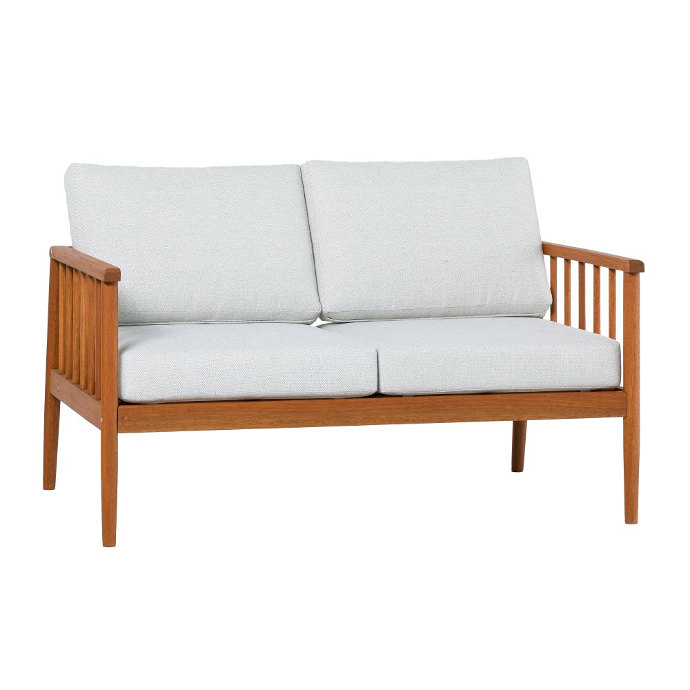Circa Brown and Light Gray Outdoor Loveseat