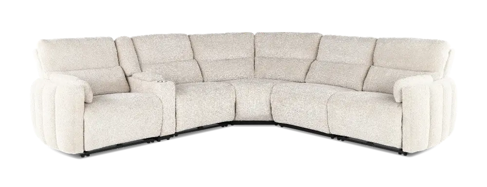 Modesto Buttercream 6-Piece Power Reclining Sectional-1