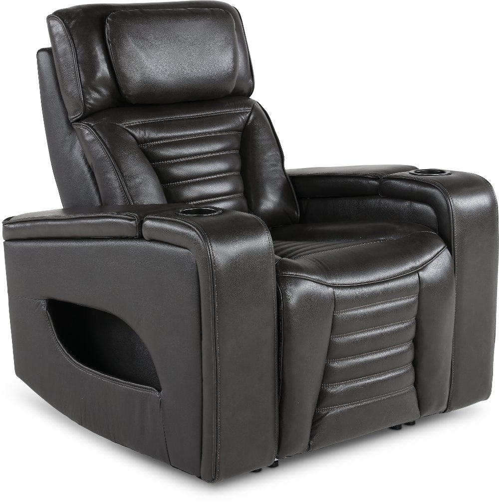 Transformer Dark Gray Zero-Gravity Power Recliner