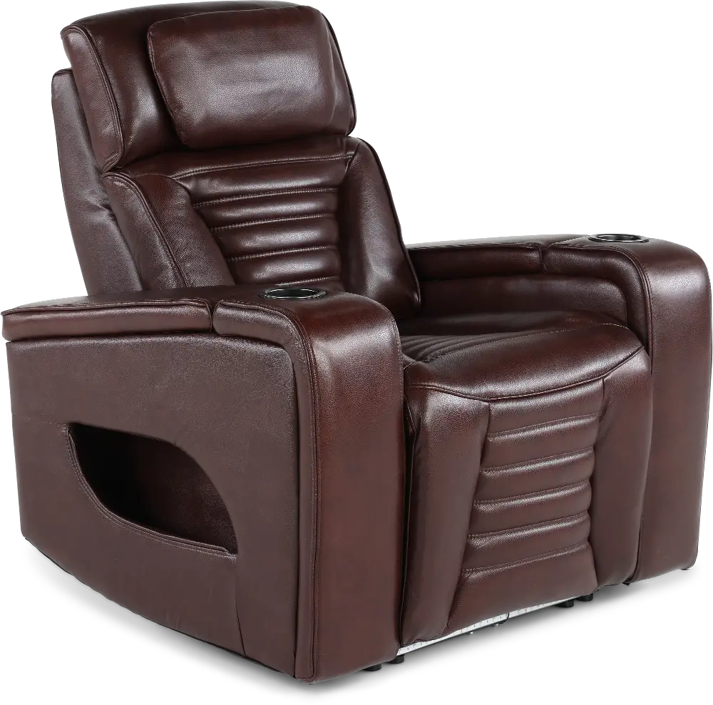 Transformer Mahogany Zero-Gravity Power Recliner-1