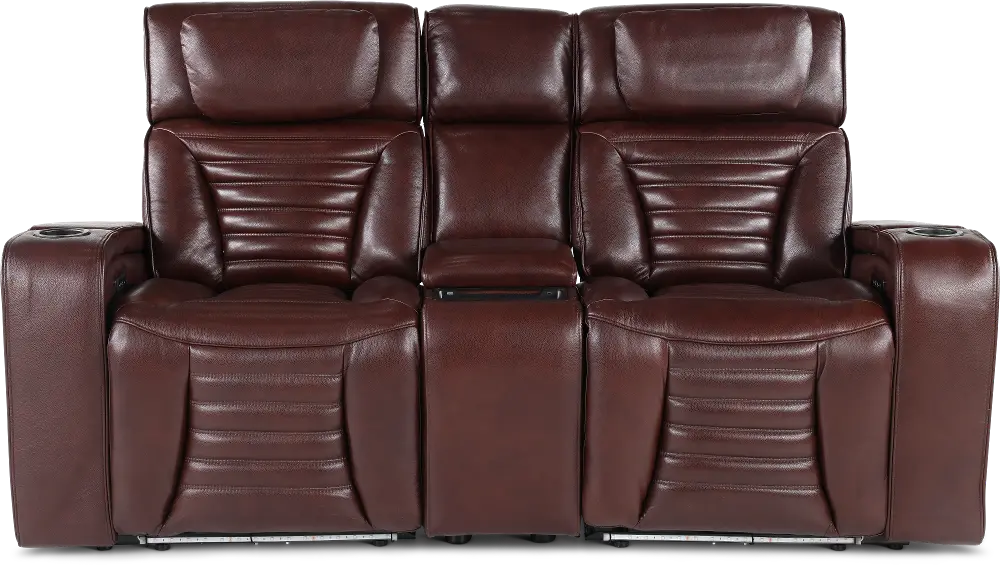 Transformer Mahogany Zero-Gravity Power Reclining Loveseat-1