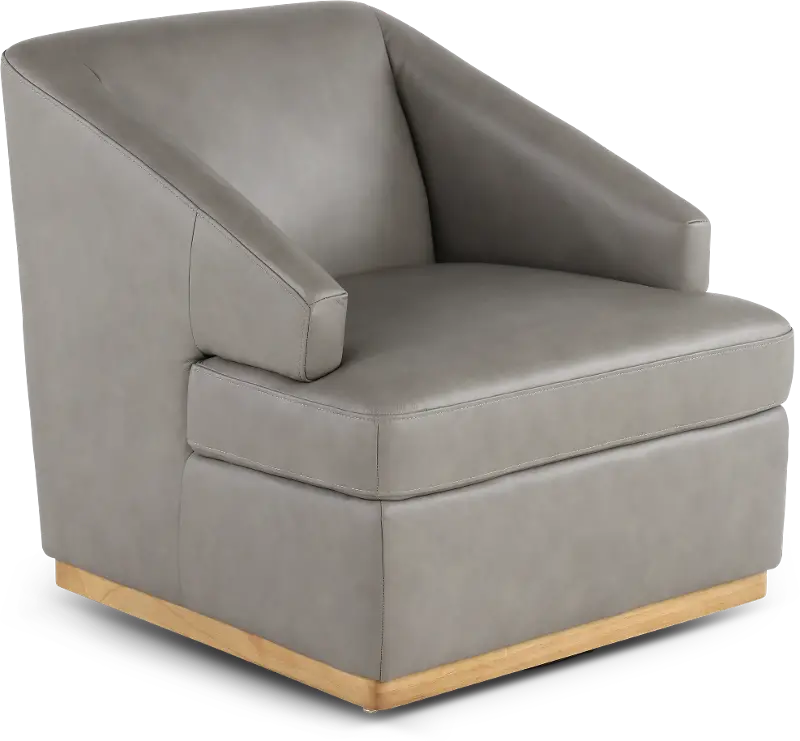Chalet Gray Swivel Accent Chair