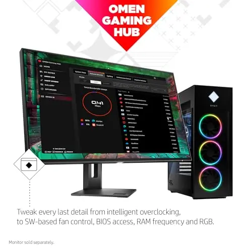 HP Omen 45L GT22-2050 Gaming Desktop Computer | RC Willey HP Omen 45L GT22-2050 Gaming Desktop Computer | RC Willey