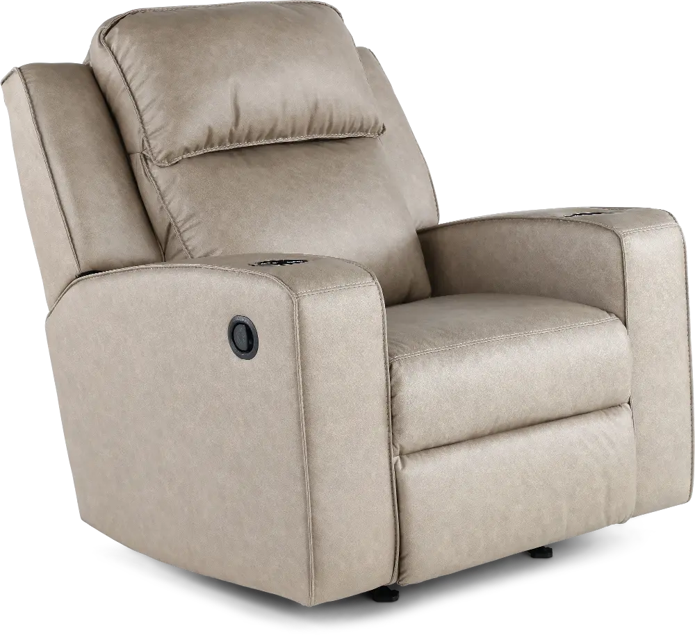 Lavenhorne Pebble Beige Recliner-1