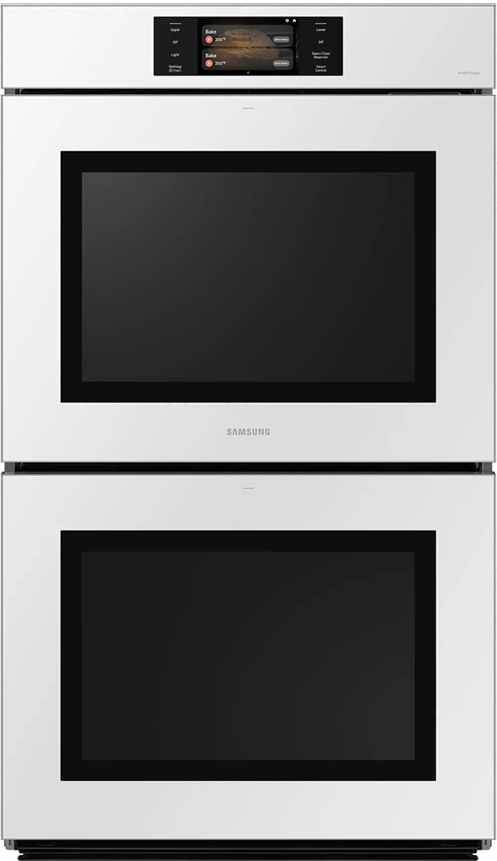 NV51CB700D12/AA Samsung Bespoke 30  Double Wall Oven with AI Pro Cooking™ Camera - White Glass-1