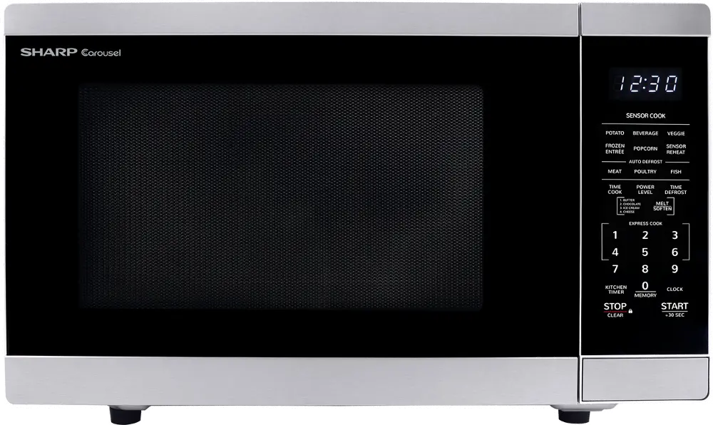 SMC1464HS Sharp 1.4 cu ft Countertop Microwave - Stainless Steel-1