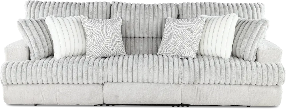3PC/ABRAXAS/MNSTRUCK Abraxas Gray Power Reclining Sofa-1
