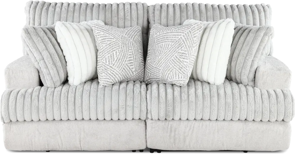 2PC/ABRAXAS/MNSTRUCK Abraxas Gray Power Reclining Loveseat-1