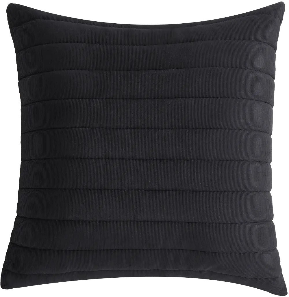 J. Queen Modern Valencia 20  Black Decorative Throw Pillow-1
