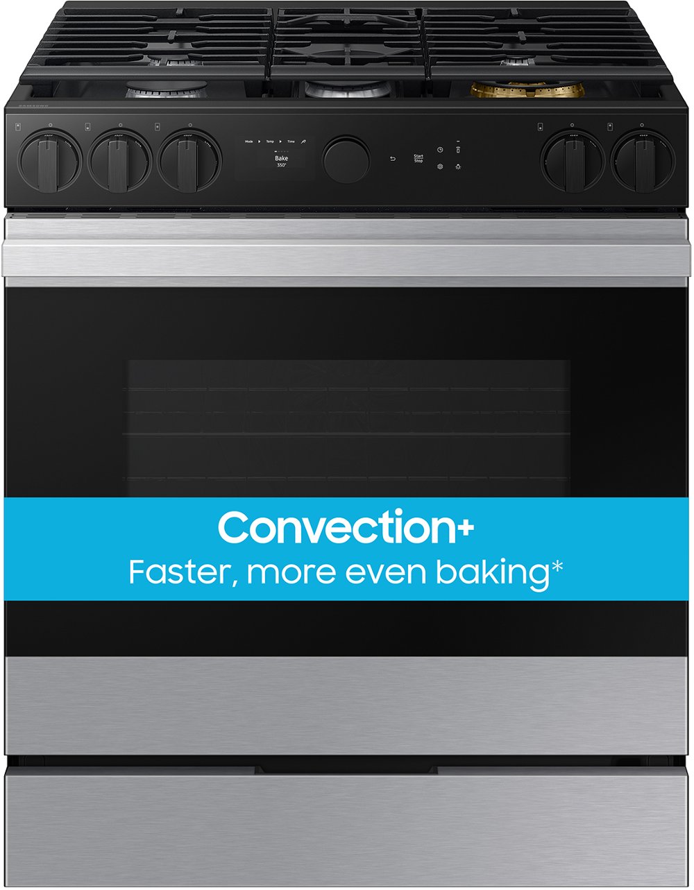 Samsung Bespoke Smart 6.0 Cu Ft Gas Range - Stainless Steel