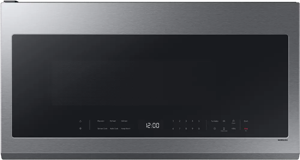 ME21DG6300SR Samsung Bespoke 2.1 cu ft Over-the-Range Microwave with Wi-Fi - Stainless Steel-1