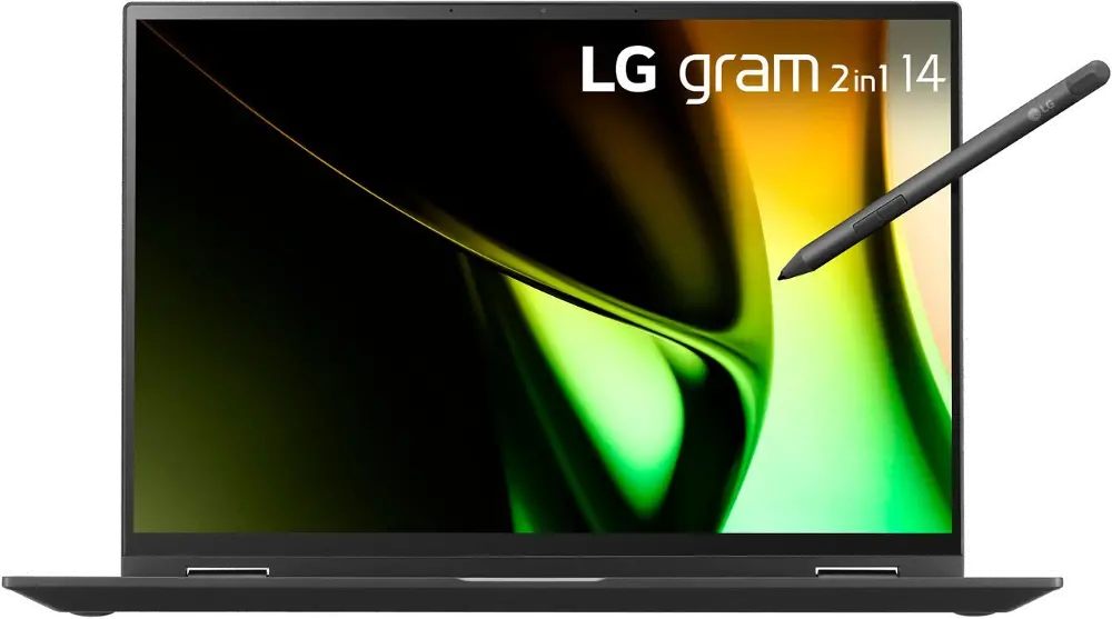 14T90S-G.AAB6U1 LG gram 2-in-1 14  Laptop - Intel Evo Platform Intel Core Ultra 7 - 16GB RAM - 1TB SSD - Black-1