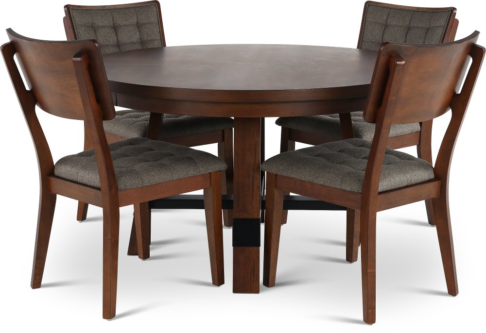 Nordic Brown 5 Piece Dining Set