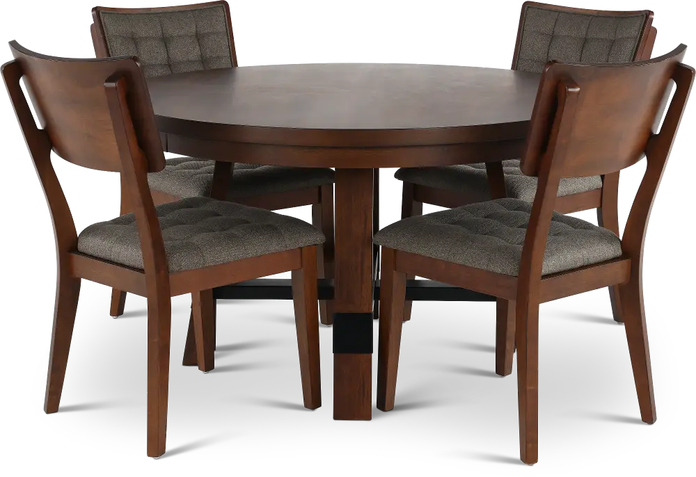 Nordic Brown 5 Piece Dining Set-1
