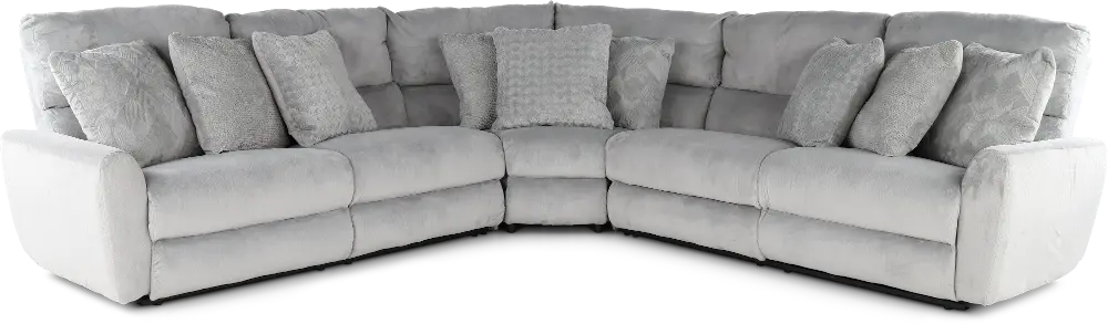 3PC/PWR/MAJESTY/SHRK Majesty Gray 3 Piece Power Reclining Sectional-1