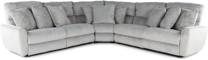 Majesty Gray 3 Piece Power Reclining Sectional