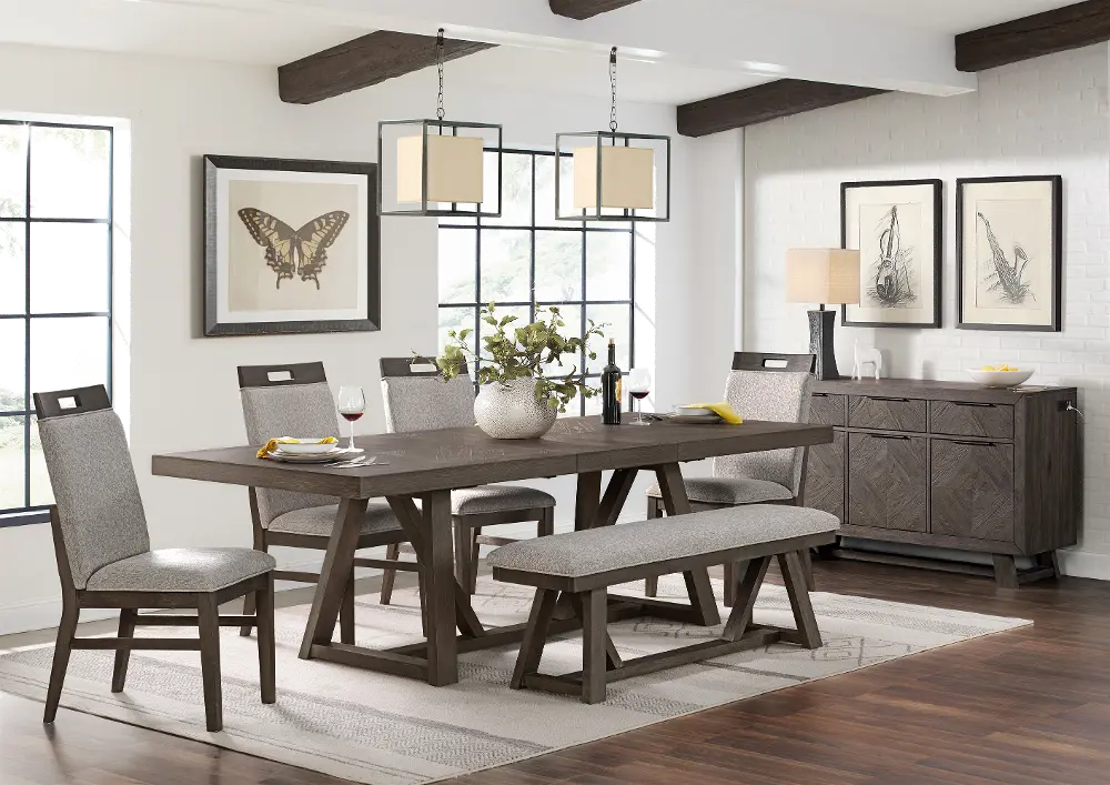 Hearst Reclaimed Brown 5 Piece Dining Set-1