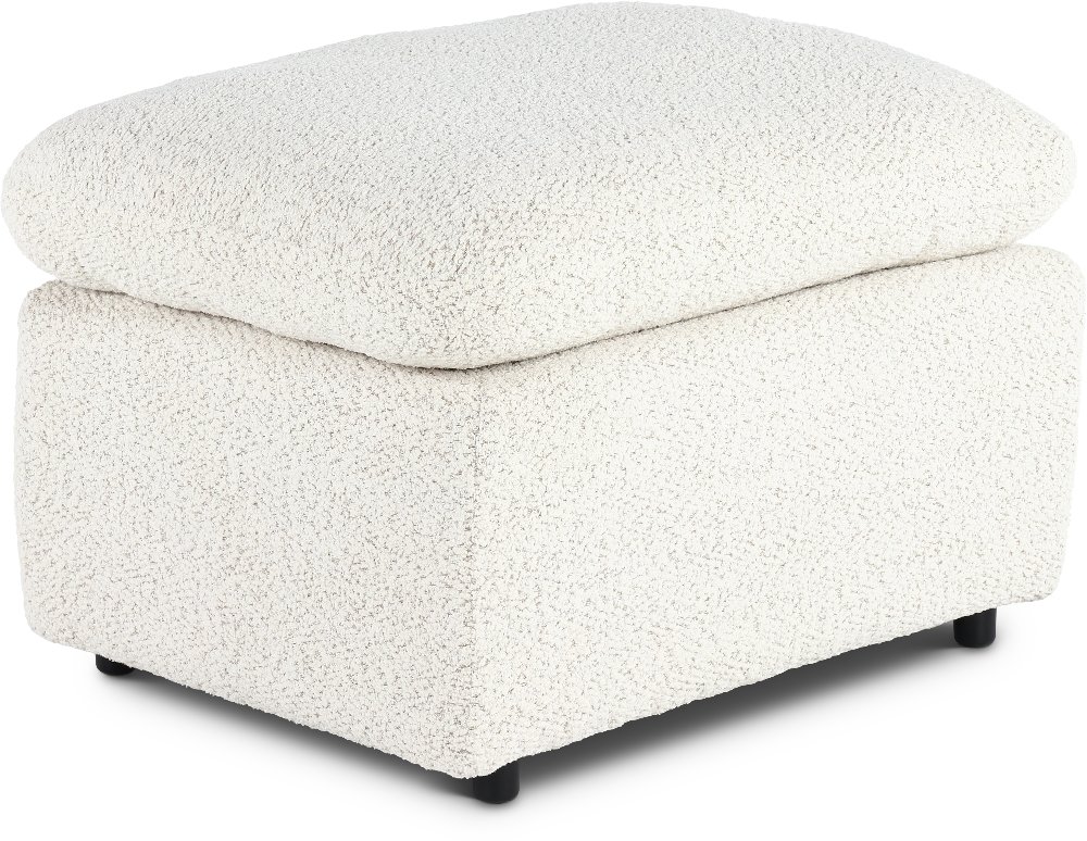 Plush River Rock Ottoman