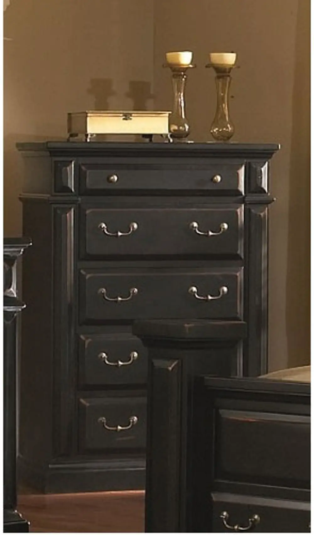 Rustic Classic Black Chest of Drawers - Torreon-1