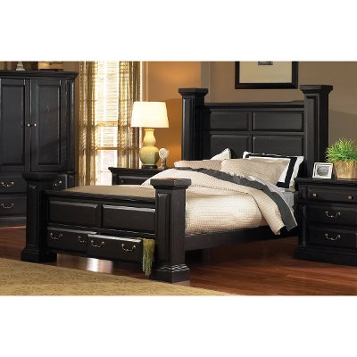 Rustic Black King Storage Bed Torreon Rc Willey Furniture Rustic Black King Storage Bed Torreon