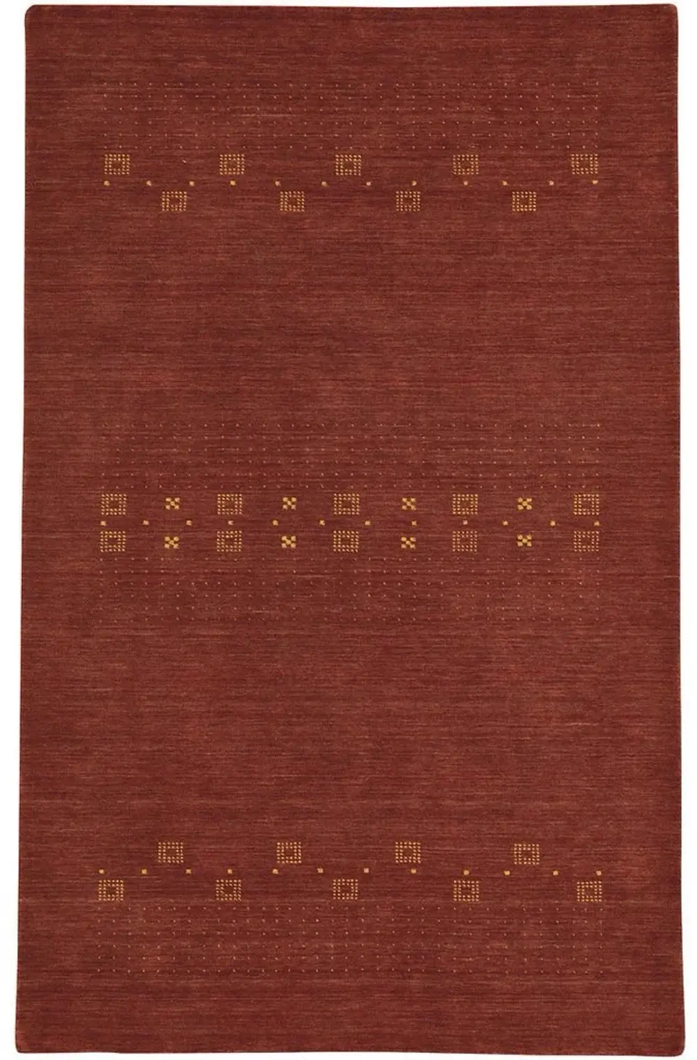 3495RS08001000800/GABBESH-8X10 Simply Gabbeh 8 x 10 Adobe Red Area Rug-1