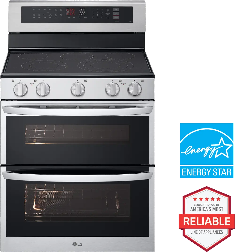 LDEL7324SE LG 7.3 Cu Ft Double Oven Electric Range - Stainless Steel-1