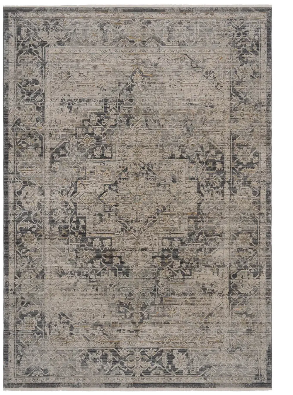 3805RS05030710400/ZENITH-5X8 Zenith-Heriz 5 x 8 Smoke Gray Area Rug-1