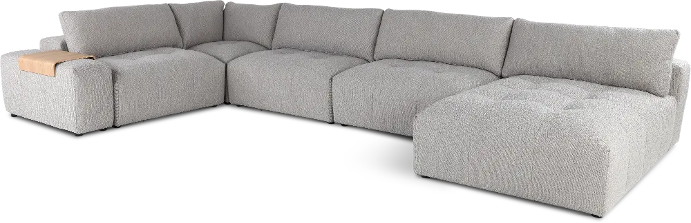 Preston Gray Modular 6 Piece Sectional-1