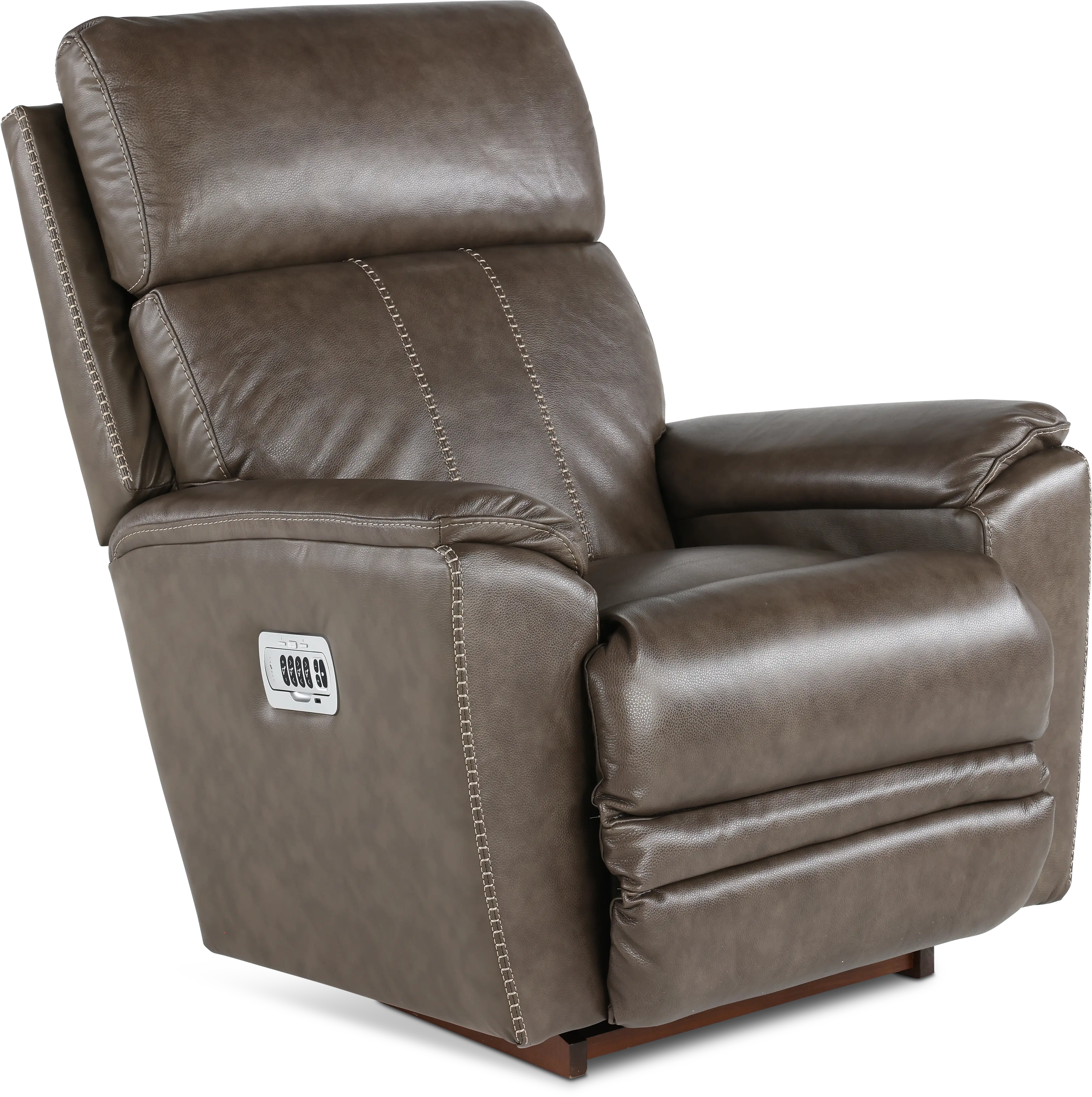 Talladega Gray Power Rocker Recliner with Headrest and