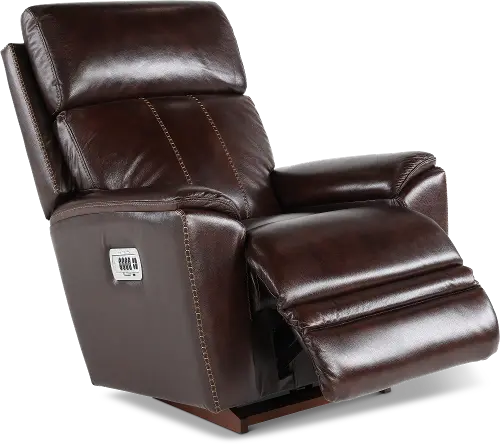 Talladega Chestnut Power Rocker Recliner with Headrest and