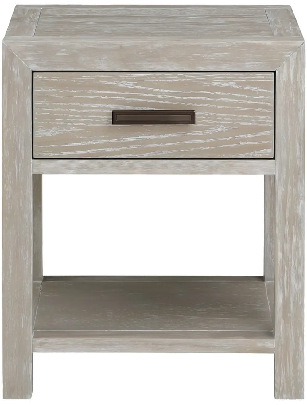 Fresno Gray Oak Nightstand-1