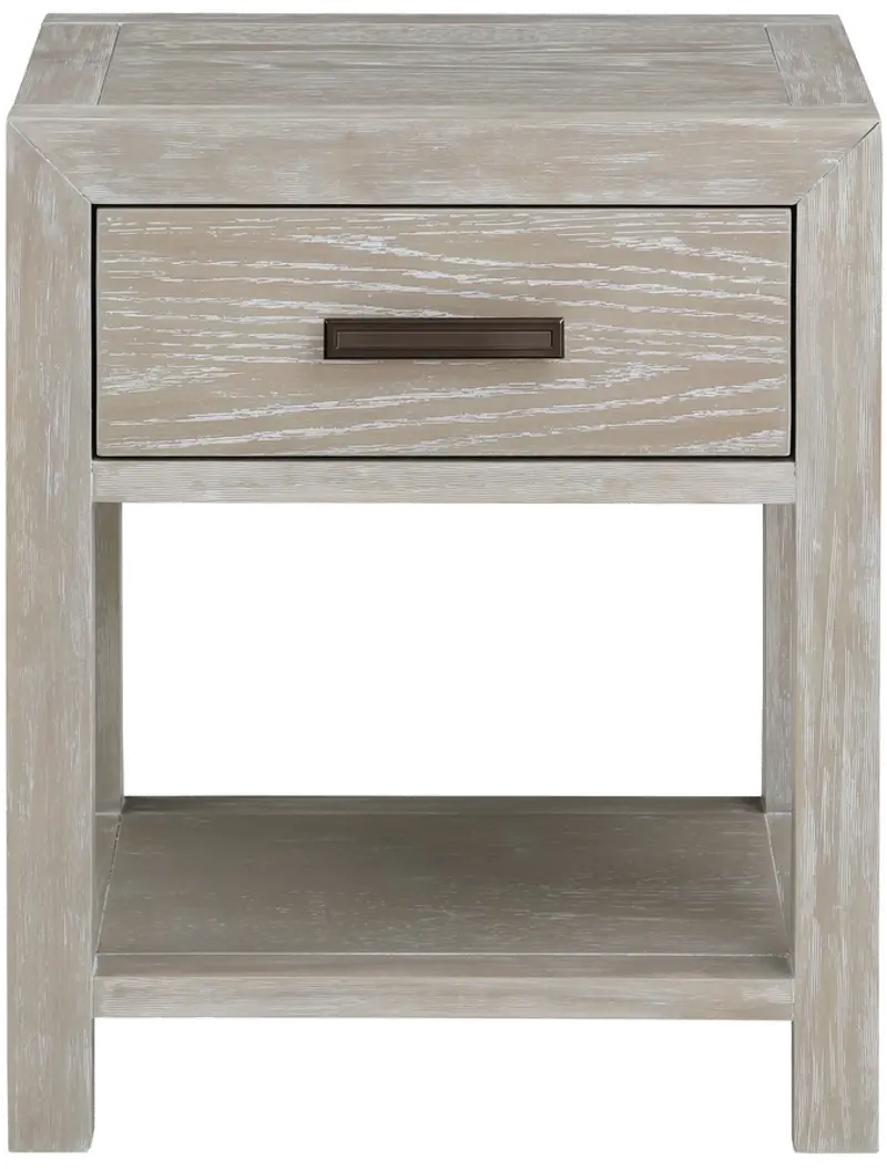 Fresno Gray Oak Nightstand